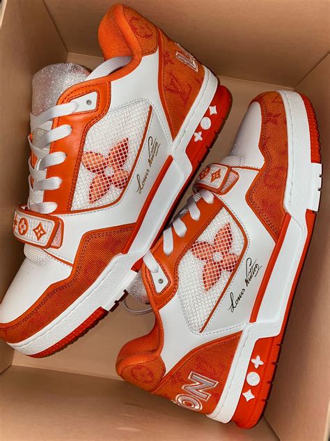 orange louis vuitton trainers|louis vuitton trainers women's.